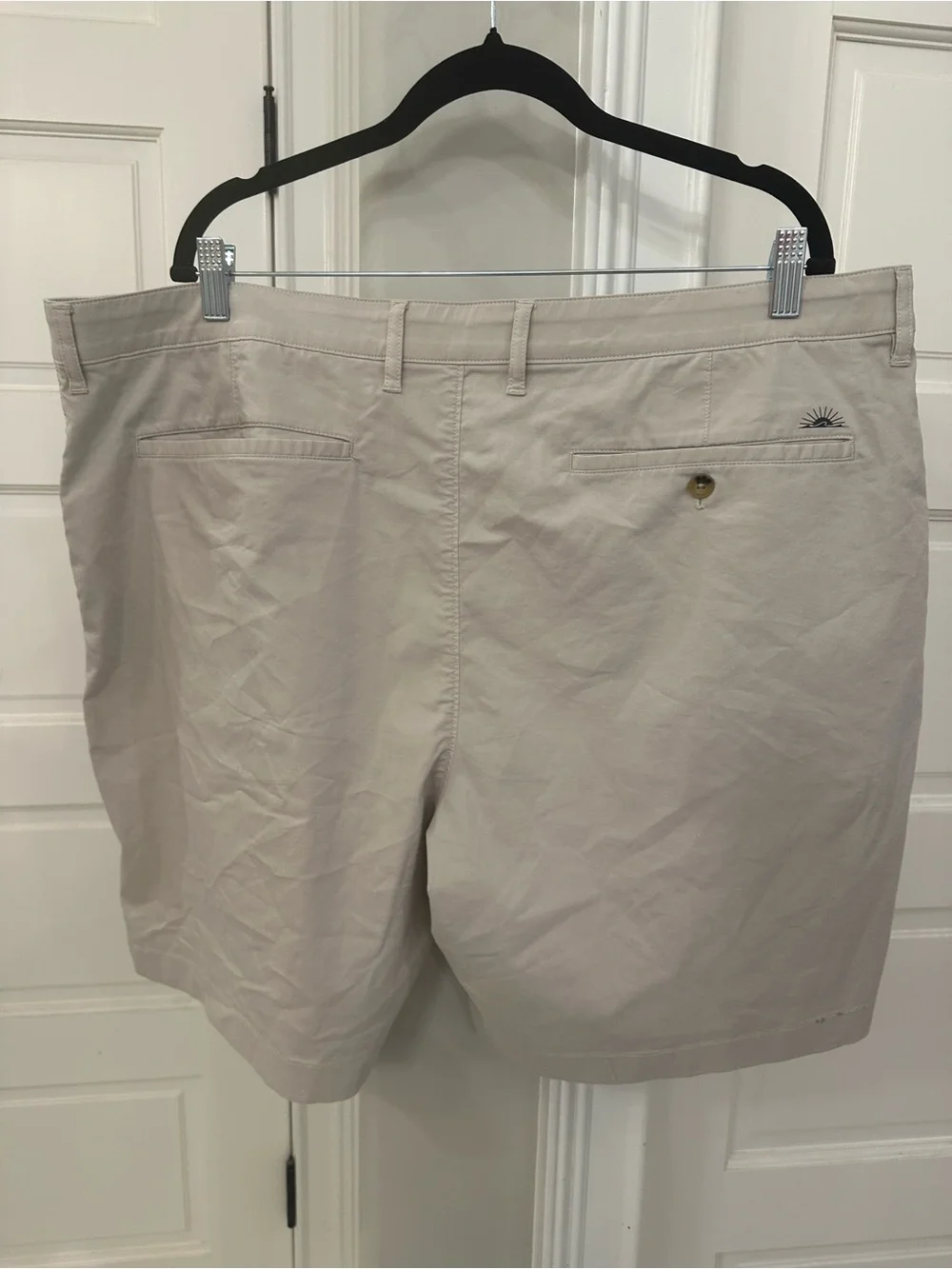 Faherty Reserve Shorts Mens 42 Khaki Stretch Chino Coolmax 9” Casual Summer
